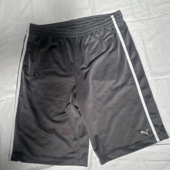 PUMA Boys Athletic Shorts XL Gray - Picture 2 of 7